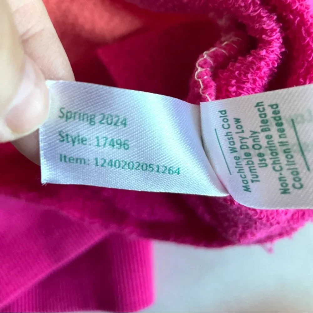 Marine Layer Ombre Palm Crewneck Sweatshirt in Cream and Pink - Picture 5 of 8